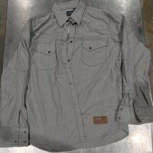 Brand New G-Star Mens Button-up 100% Cotton Shirt Grey Size XL